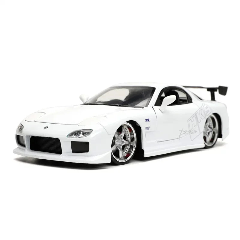 Jada 1:24 1993 Mazda RX-7 jas7 Haute Simulation Diecast Voiture En Alliage De Métal Modèle De Voiture Jouet Pour Enfants Cadeau Collection J214