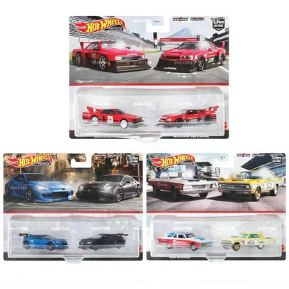 Hot Wheels-Ensemble de deux véhicules de culture de voiture Premium, Nissan, Chevrolet, Subaru, Iron Astronomical, Jouets pour enfants, Modèles pour garçons, Collection d'origine