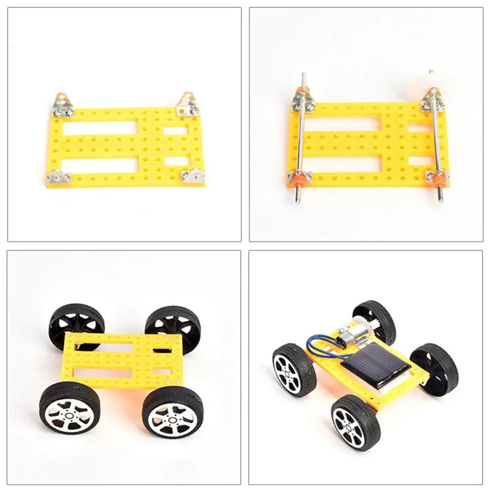 Jouets de bricolage pour enfants, mini voiture solaire 62, kit ABS, gadget amusant, expérience scientifique, 1 ensemble