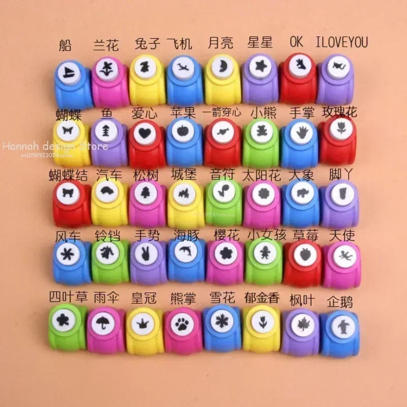 Scrapbook poinçons à la main coupe carte artisanat Mini impression papier poinçon bricolage fleur papier artisanat poinçon trou perforateur enfants jouet