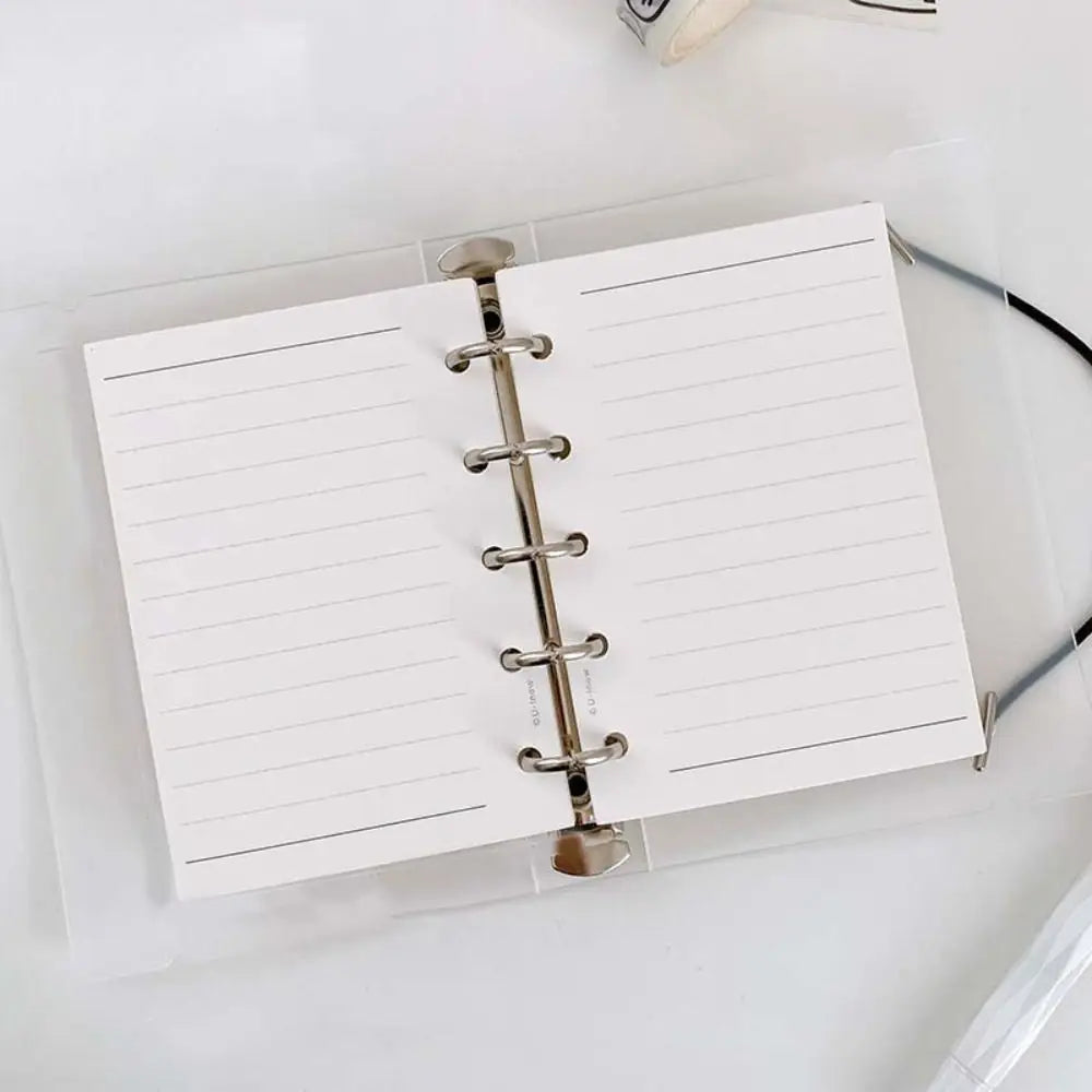 Papier de recharge, index à 5 trous, page intérieure, cartes, reliure de recharge intérieure, papier Liberty, blanc, papeterie, 50 feuilles