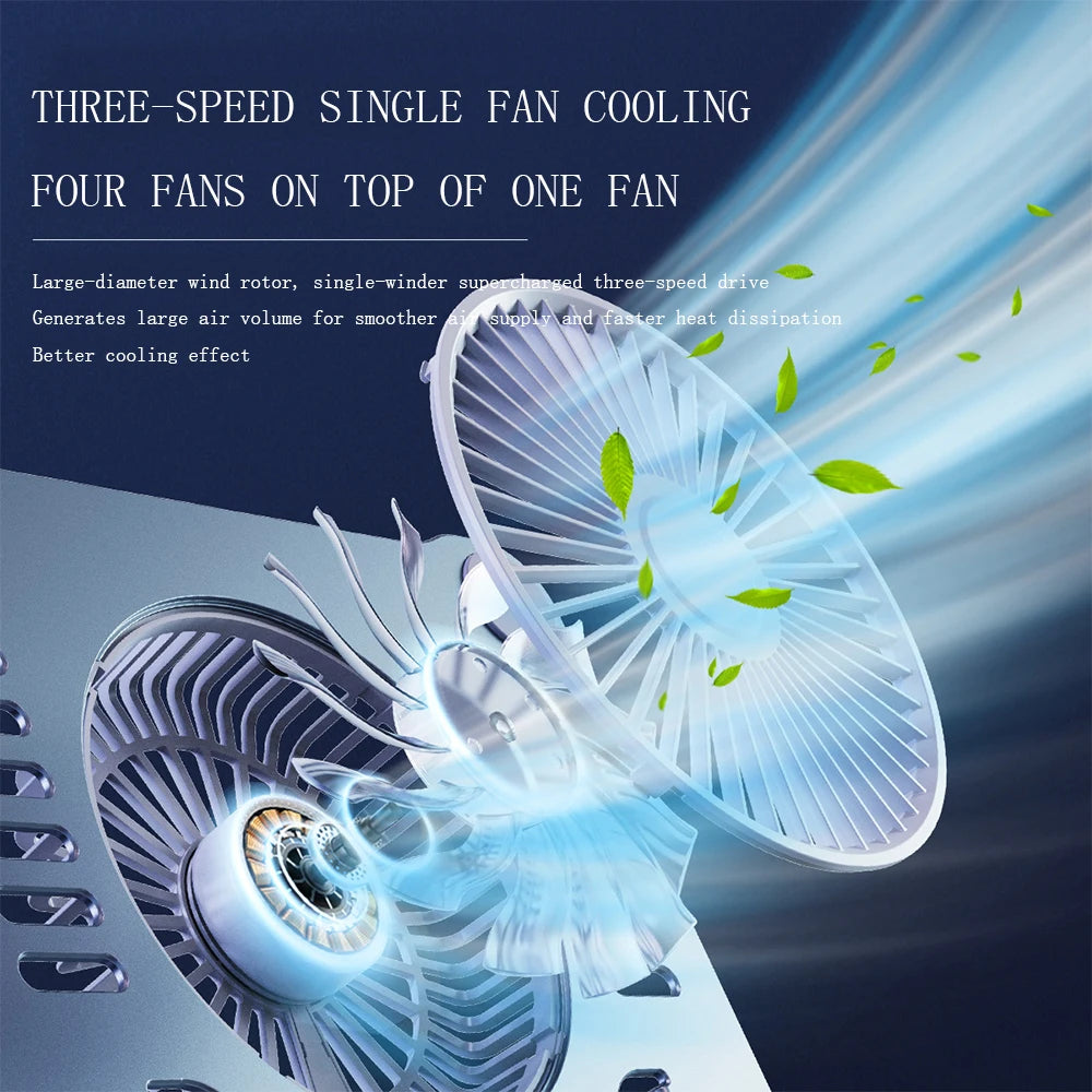 Support de tablette pliable pour ordinateur portable, avec ventilateur de refroidissement