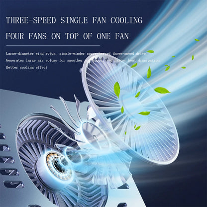 Support de tablette pliable pour ordinateur portable, avec ventilateur de refroidissement