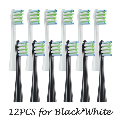 Têtes de brosse de remplacement, scellées sous vide, emballées, pour Oclean X PRO/ Z1/ F1/ One/ Air 2 /SE, buses de nettoyage en profondeur souples DuPont, 12 pièces