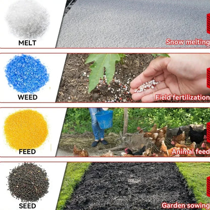 Épandeur d'engrais automatique à 6 vitesses, épandeur d'engrais électrique portatif, graines d'herbe, légumes, outils électriques de jardin agricole