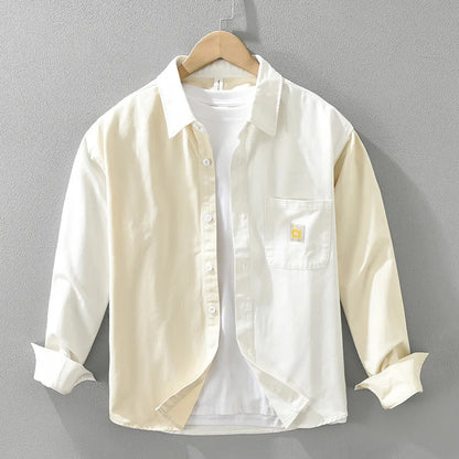 Chemises patchwork vintage pour hommes, vêtements décontractés, chemises minces à manches longues, 100% coton, CM7291