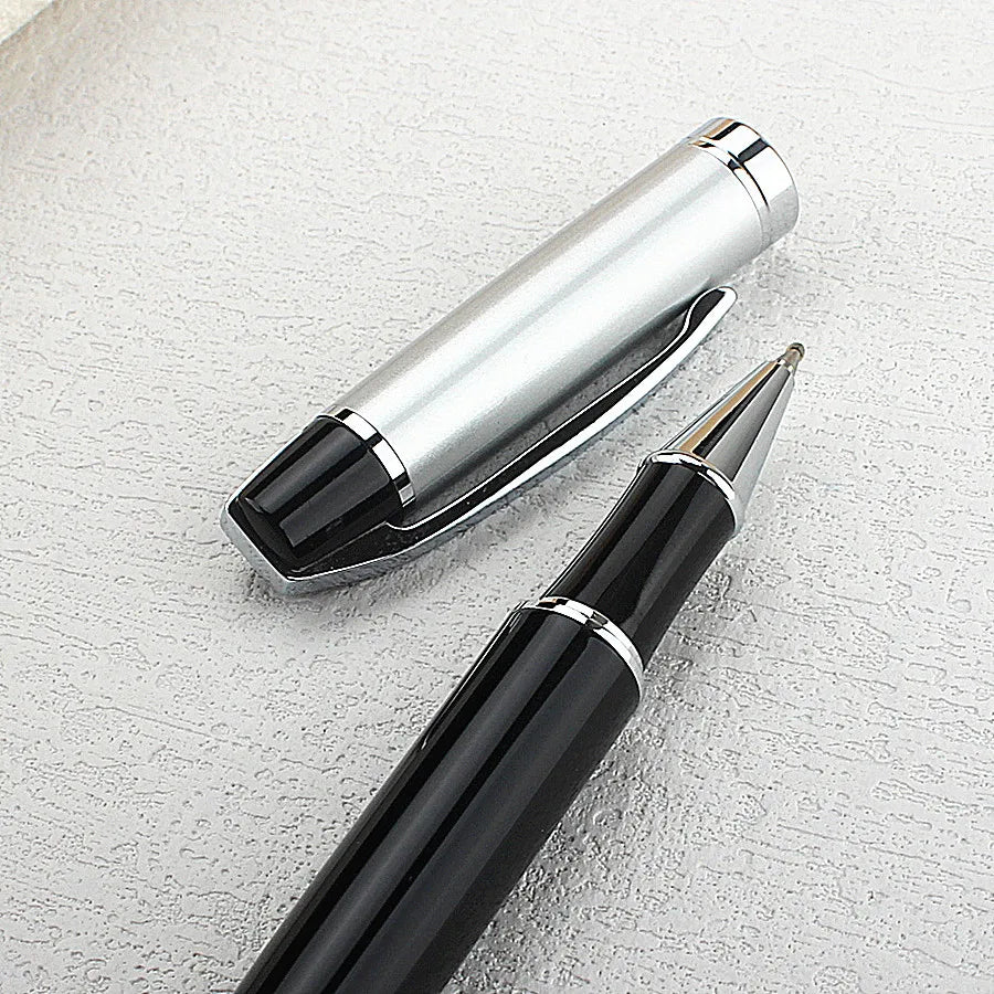 MONTE MOUNT - Stylo à bille 0.7mm argenté et noir de haute qualité