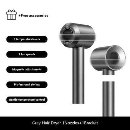 Sèche-cheveux ionique professionnel avec technologie anionaire, air chaud et froid, outil de coiffure léger 5 en 1 pour des éruptions faciles, séchage rapide