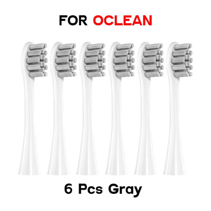 Têtes de brosse à dents de rechange, 10 pièces, pour Oclean, gamme complète, buses DuPont souples, scellées sous vide, emballées