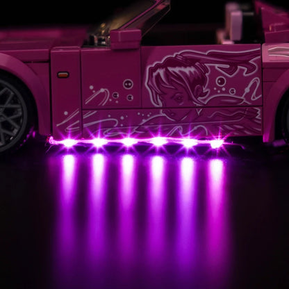 Ensemble d'éclairage LED Lazishi 77241, adapté au cadeau d'éclairage 2 Fast 2 Furious Honda S2000 (hors blocs de construction)
