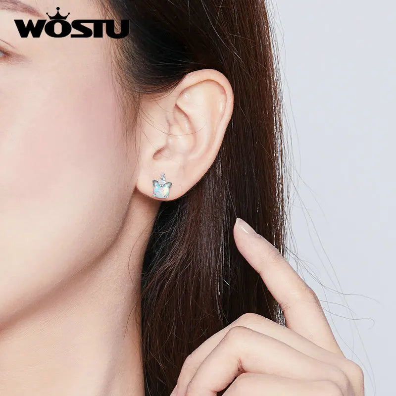 Boucles d'oreilles en argent Sterling 100%, mignon,