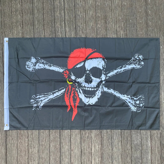 Xvggdg 90*150CM drapeau pirate/drapeau crâne/bannière Halloween/Halloween activités qualité polyester