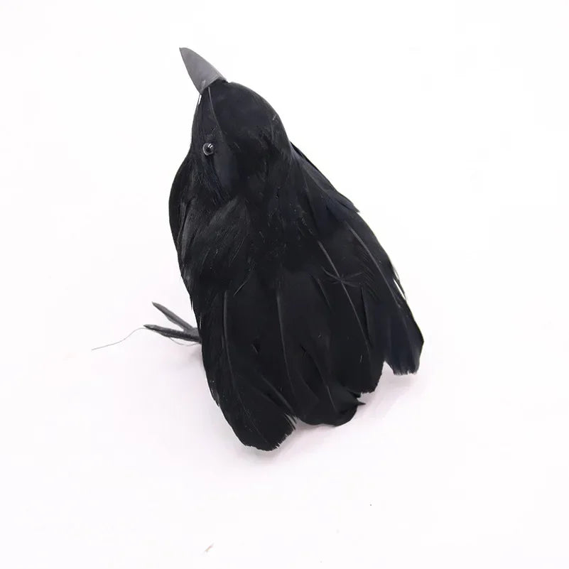 Simulation de Corbeau Noir pour Décoration d'Halloween, Répulsif à Oiseaux, Lutte Antiparasitaire, Pigeon, Jardin, Extérieur