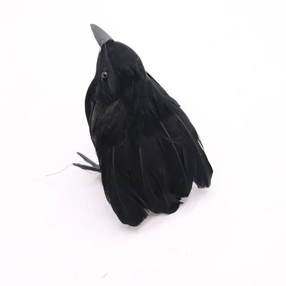 Simulation de Corbeau Noir pour Décoration d'Halloween, Répulsif à Oiseaux, Lutte Antiparasitaire, Pigeon, Jardin, Extérieur