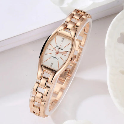 Nouvelle arrivée montres à Quartz montres en cristal or argent