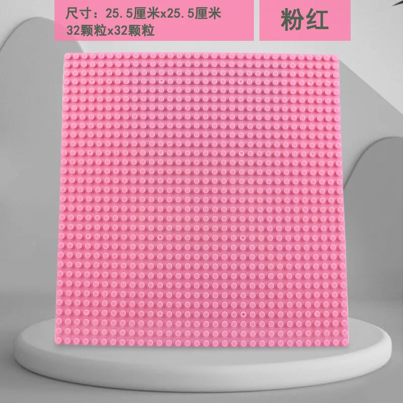 Plaques de base en plastique pour blocs de construction classiques, 32x32 points, jouets de bricolage pour enfants, briques de ville compatibles