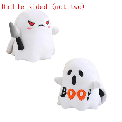 Peluche réversible pour Halloween, 10 pouces, en colère et effrayée, animaux en peluche sensoriels mignons, décoration de maison pour garçons et filles