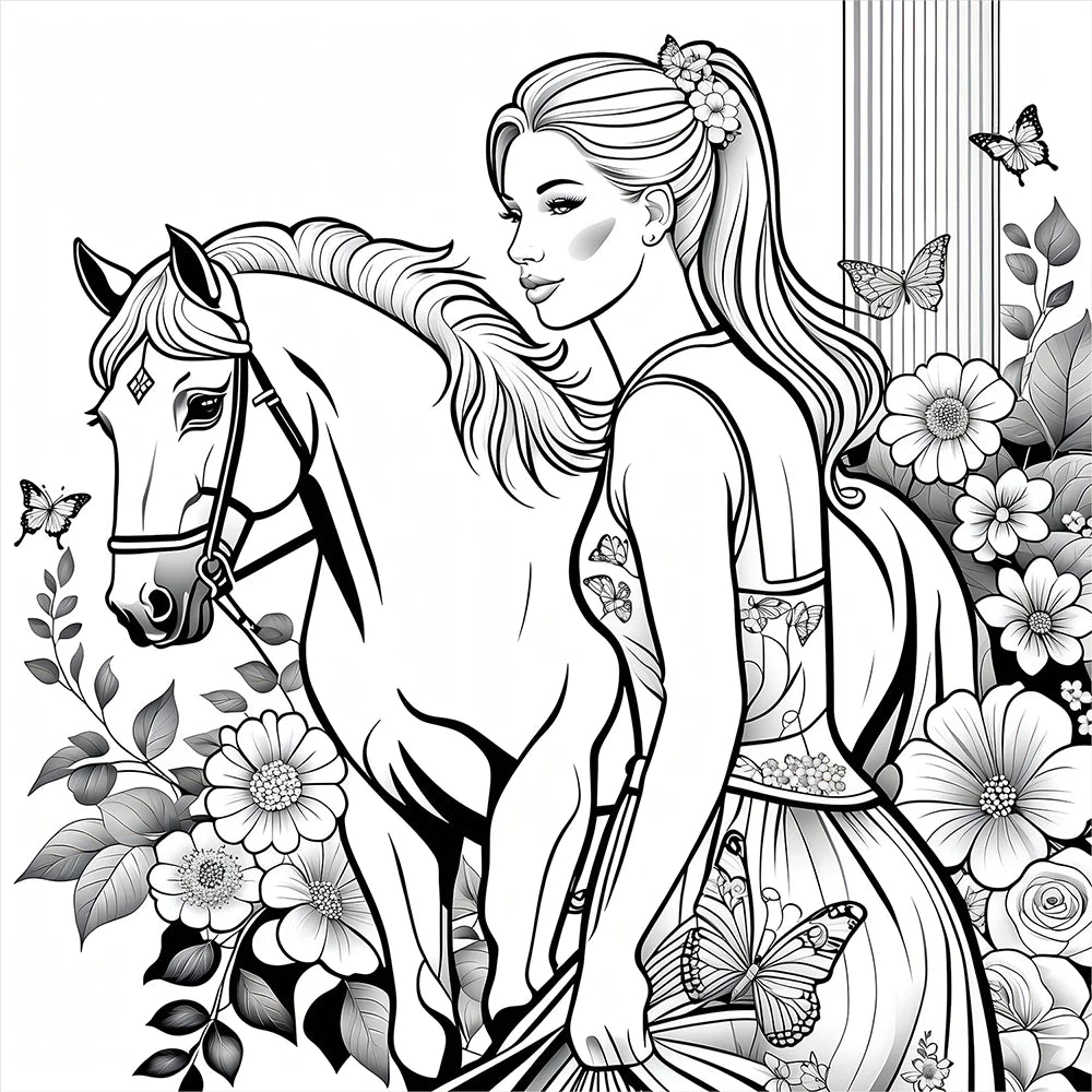 Livre d'images pour adultes: 30 Pages, livre de coloriage de beauté et de vie pour enfants, peinture Graffiti à la main, dessin artistique, cadeau Parent-enfant