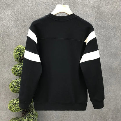 Sweat-shirt décontracté à col rond pour hommes, pull à manches longues, haut assressenti, Zones Me, vêtements d'extérieur sportifs, printemps, automne