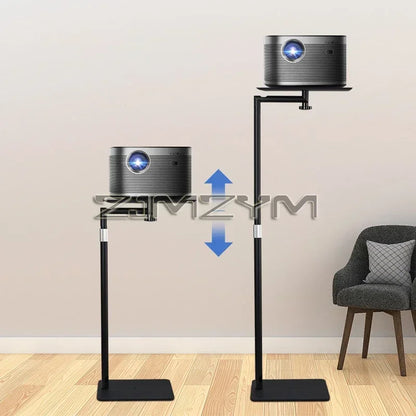 Support de projecteur au sol 120CM, Support métallique multi-angle réglable 360 °   Support de projecteur rotatif pour projecteur vidéo de film