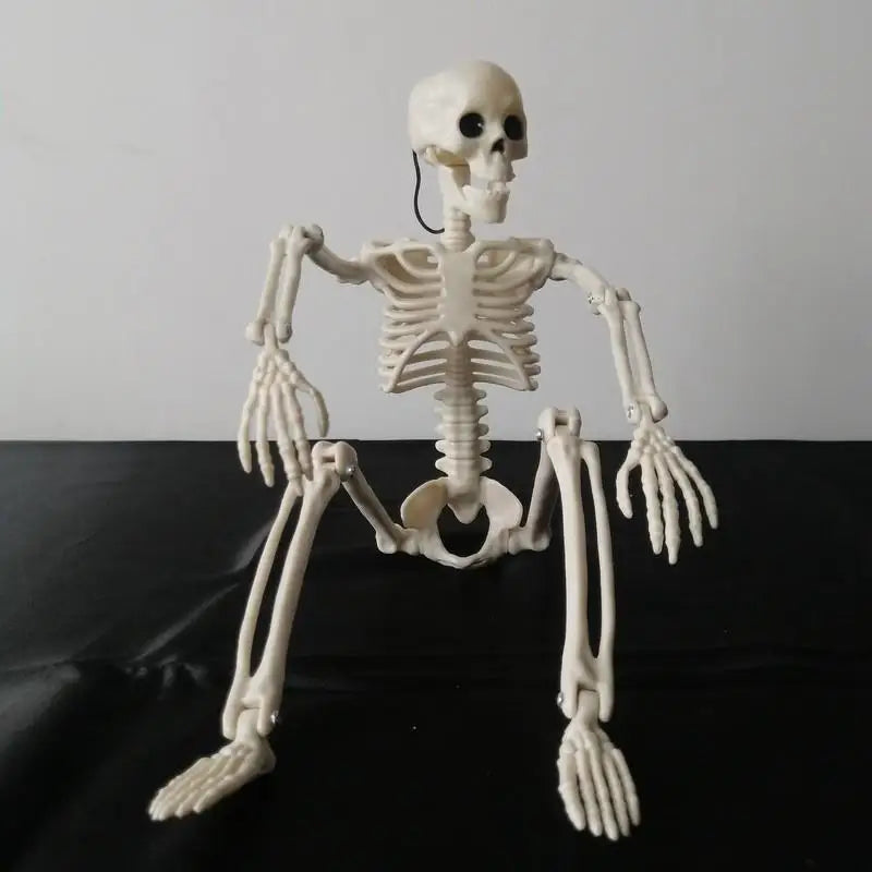 Squelette mobile d'halloween, faux os de crâne humain, décorations de fête d'halloween, Bar à domicile, maison hantée, accessoires d'horreur, jouets d'ornement