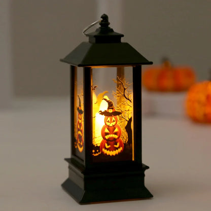 Lanterne LED en Forme de Citrouille et Fantôme, Luminaire Décoratif d'Nik, Accessoires d'Horreur, Idéal pour un Bar ou une ixd'Halloween