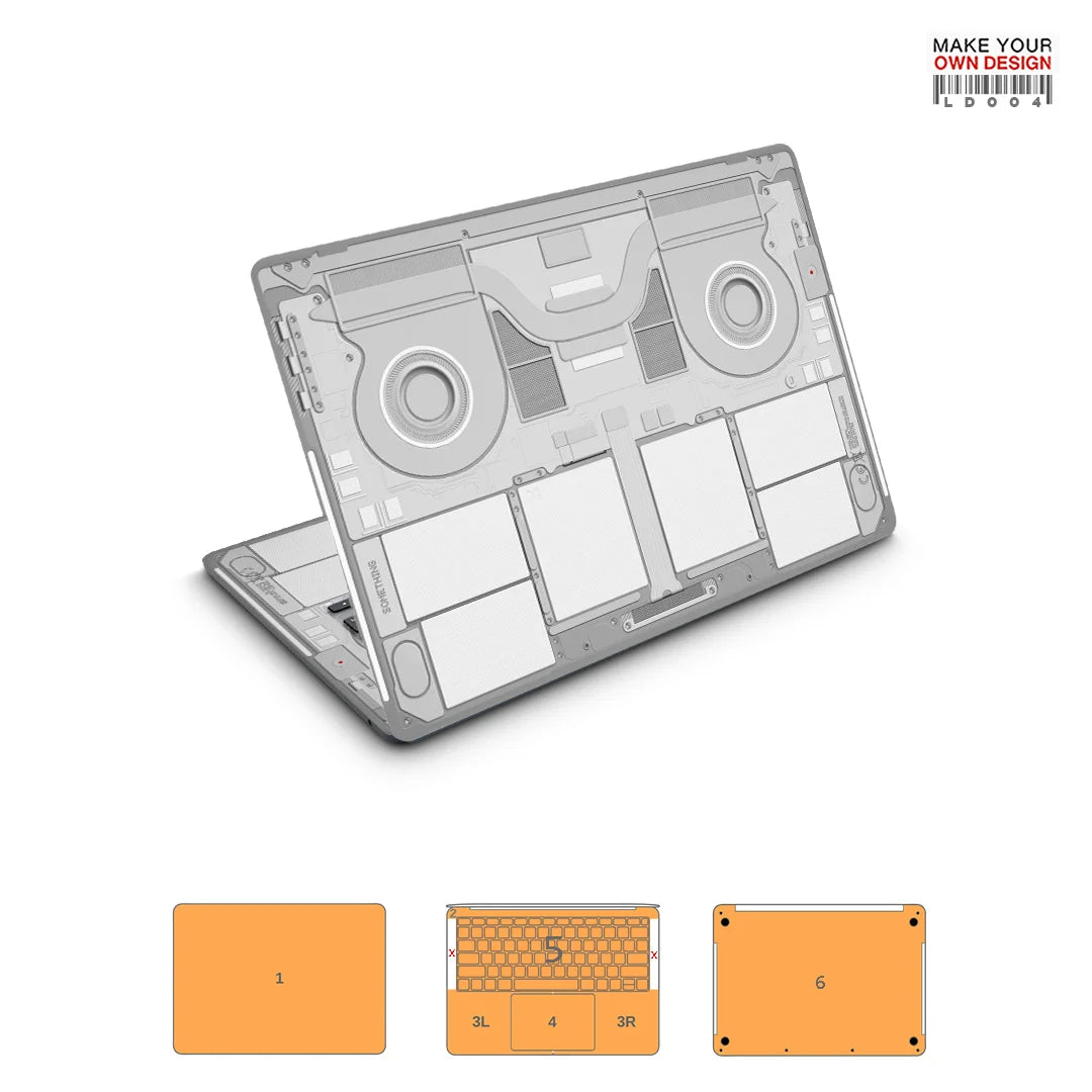 autocollant de peau coloré pour Macbook Pro