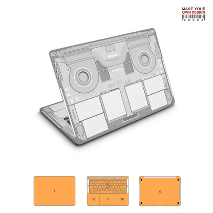 autocollant de peau coloré pour Macbook Pro