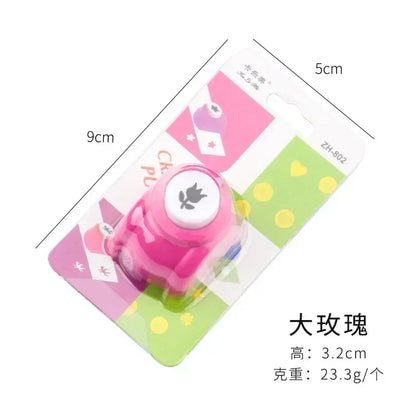 Scrapbook poinçons à la main coupe carte artisanat Mini impression papier poinçon bricolage fleur papier artisanat poinçon trou perforateur enfants jouet