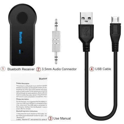 VIKEFON récepteur Audio Bluetooth stéréo 3.5mm Jack AUX adaptateur Bluetooth
