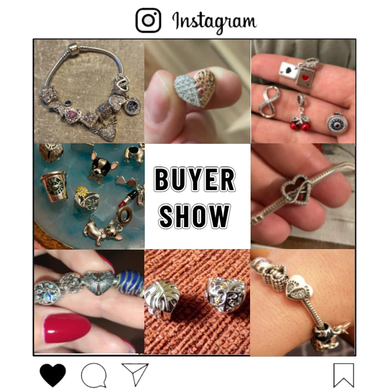 BISAER 925 en argent Sterling coeur série breloque perle coloré Zircon pendentif ajustement famille fête des mères anniversaire Bracelet bijoux à bricoler soi-même