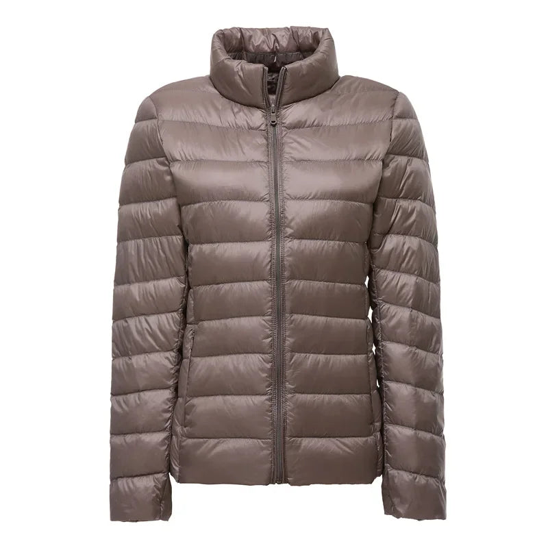 2025 nouveau UZZDSS automne femmes ultraléger mince doudoune 90% duvet de canard blanc vestes à capuche manteaux costume vestes WYRF 1051968