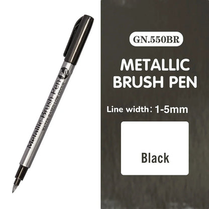 Stylos marqueurs métalliques 12 couleurs,