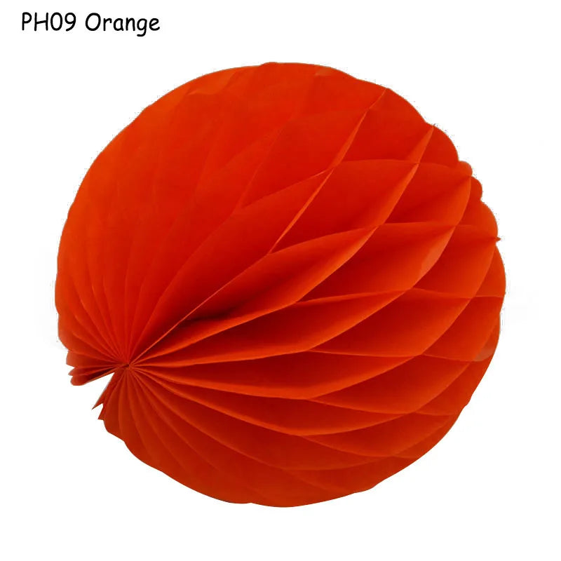 Boule décorative en papier nid d'abeille, 5 pièces/lot, 10/15cm, fleur Pastel, décoration de fête d'anniversaire pour mariage, enfant, fournitures de réception-cadeau pour bébé 8Z