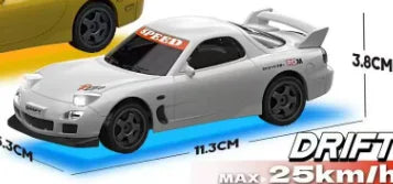 Mini voiture télécommandée de bureau Rc, Simulation, dérive à grande vitesse, modèle de voiture de course, accessoires, jouets de Festival pour garçons, 1/43