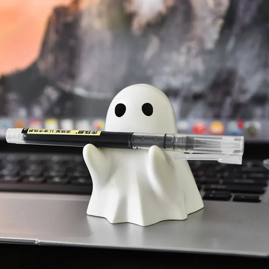 Ornement fantôme porte-stylo mignon d'halloween,