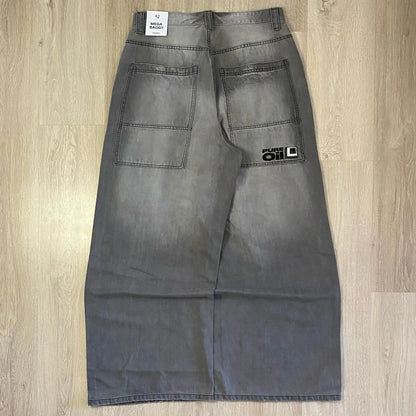 Tendances de la mode américaine Joker outillage poche Baggy jean femme rue Y2K nouveau Hip Hop surdimensionné pantalon à jambes larges unisexe jean