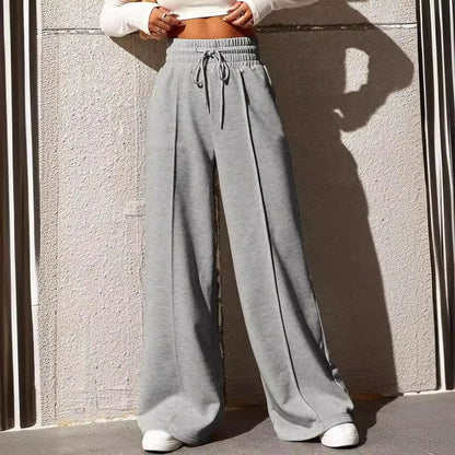 Automne nouveau jambe droite pantalon de survêtement ample pantalon à jambes larges pour la danse en plein air pantalon Long décontracté confortable coupe ample pantalons longs