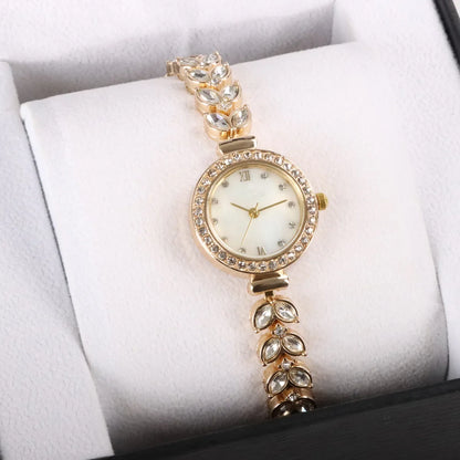 Diamond-Ear-Montres-bracelets à quartz pour femmes,