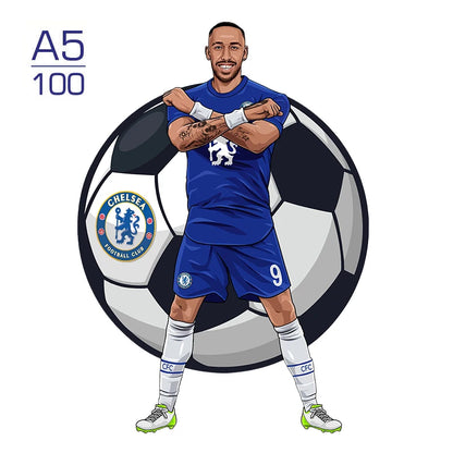 Puzzle étoile de Football Puzzle en bois étoiles de sport Puzzle pour enfants adultes éducatif fabuleux cadeau 300 pièces bricolage Puzzle jouets