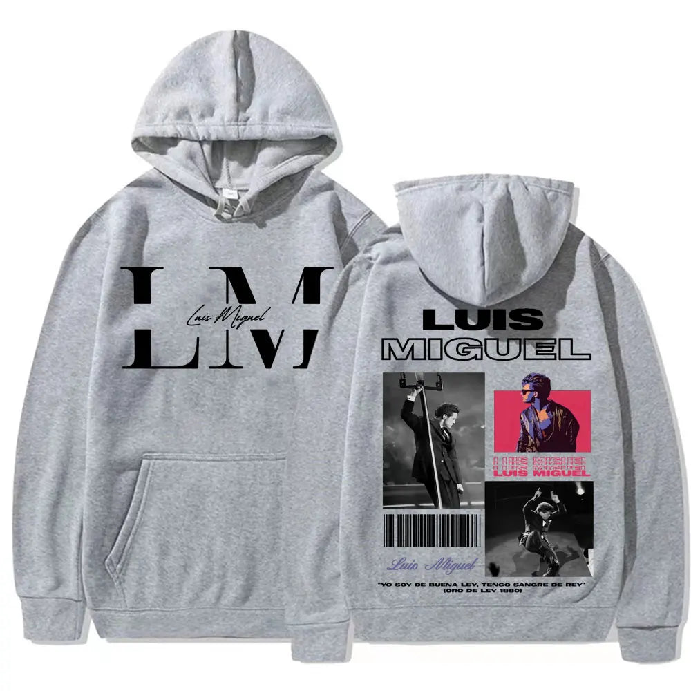 Sweats à capuche graphiques pour hommes et femmes, Rared Luis Miguel Album Tour, Harajuku Hip Hop, Punk, PVD, Sweat à capuche Smile Casual, Haute qualité