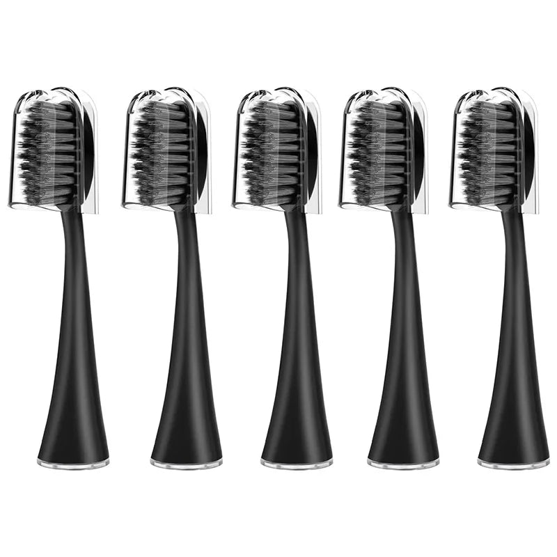 Têtes de brosse de rechange pour brosse à dents électrique sonique originale Burst Pro, recharge de poils de charbon de bois souple avec capuchon anti-poussière, 10 pièces