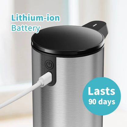 AIKE – distributeur automatique de détergent de cuisine, en acier inoxydable Durable, Rechargeable par USB, intelligent, pompe à savon liquide électrique