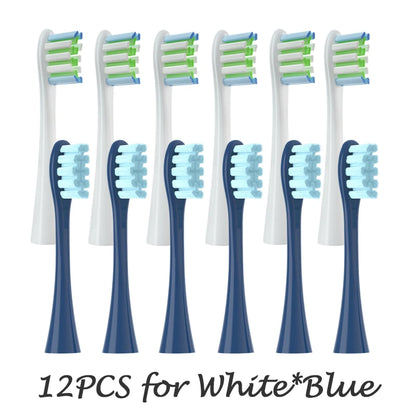 Têtes de brosse de remplacement, scellées sous vide, emballées, pour Oclean X PRO/ Z1/ F1/ One/ Air 2 /SE, buses de nettoyage en profondeur souples DuPont, 12 pièces