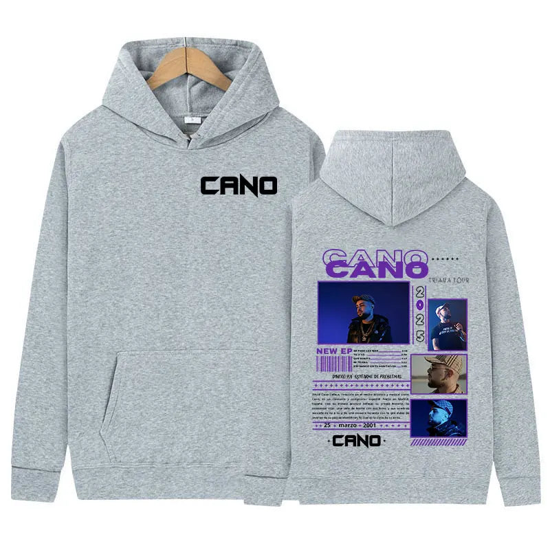 Sweat à capuche Hared Cano Music Album Tour pour hommes et femmes, pull hip hop vintage, sweat à capuche décontracté, streetwear à la mode, 2025