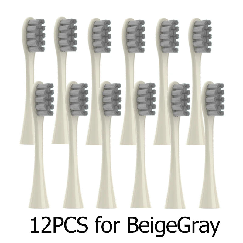 Têtes de brosse de remplacement, scellées sous vide, emballées, pour Oclean X PRO/ Z1/ F1/ One/ Air 2 /SE, buses de nettoyage en profondeur souples DuPont, 12 pièces