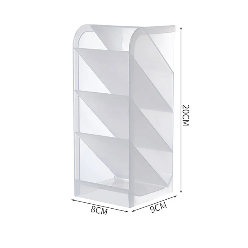 Porte-stylo de rangement de papeterie multifonctionnel en plastique