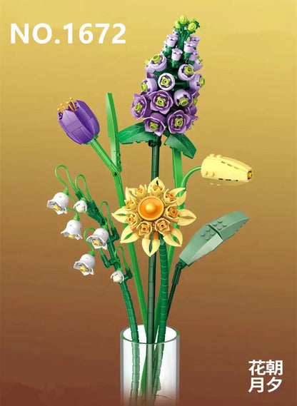 LOZ mini blocs blocs de construction filles jouets briques à monter soi-même fleurs Puzzle femmes cadeau décor à la maison 1670 1671 1672