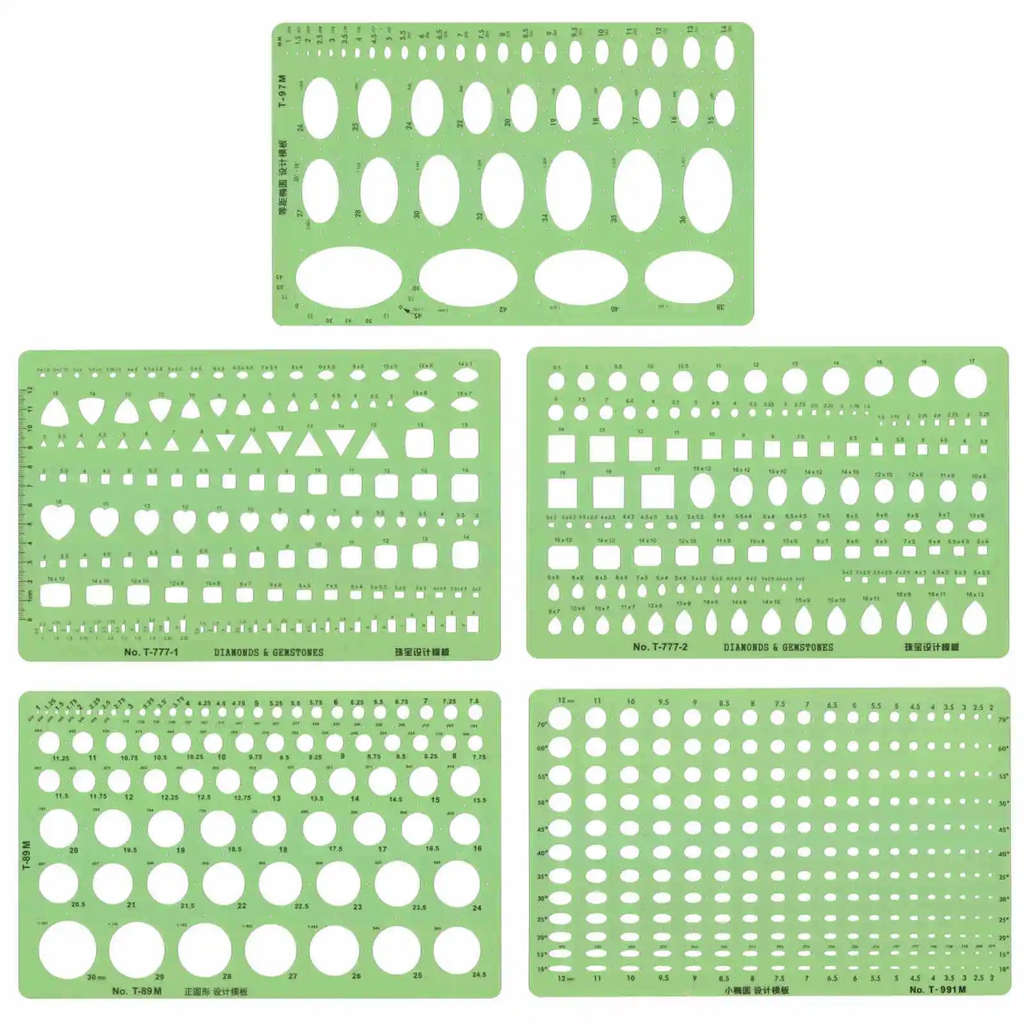 Kit de règle pochoirs