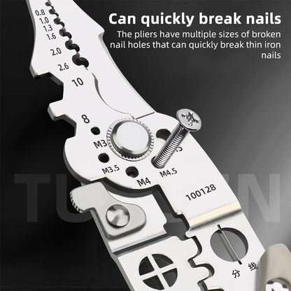 Pince à sertir multifonctionnelle, coupe-câble, dénudeur de fil électrique automatique réglable, outil manuel de Terminal de dénudage